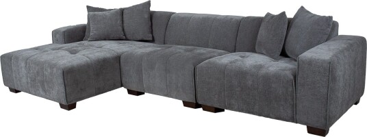 Hjørnesofa Hjelor Venstre Grå