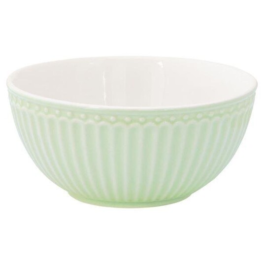 GreenGate  Alice frokostblanding skål 7x14 cm 45 cl pale green