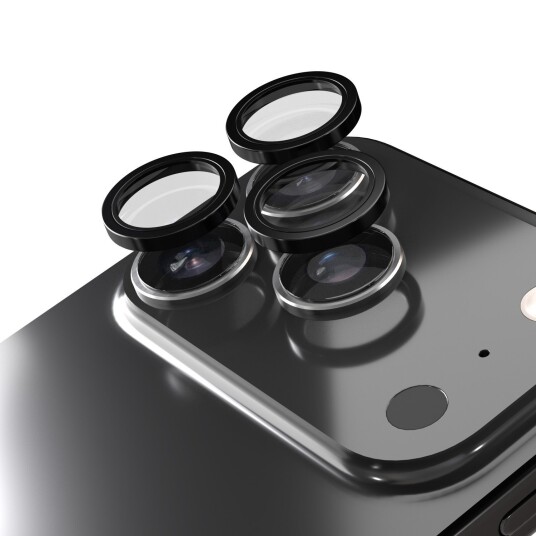 TFO Etteri Kameralinsebeskyttelse for iPhone 17 Pro / 17 Pro Max Svart