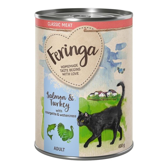 Feringa Økonomipakke Classic Meat Meny 24 X 400 G Til Sparepris! Laks & Kalkun
