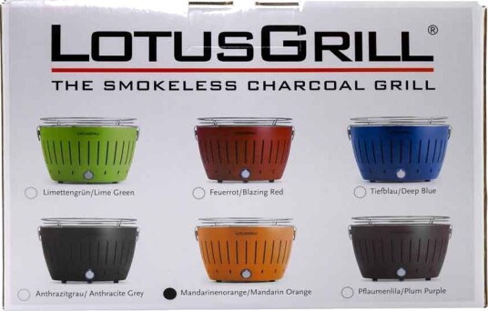 LotusGrill Røykfri kullgrill Oransje