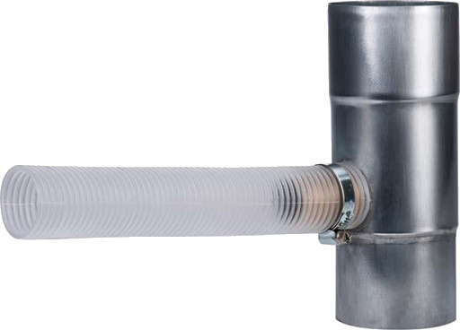 75 mm Vannuttak m/flex Sink Plastmo zinc