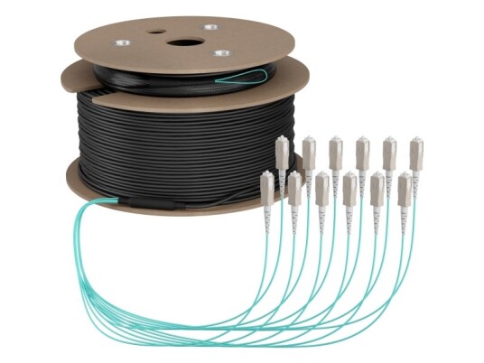 Efb Elektronik Stammekabel U-Dq Zn Bh Om3 12G 1X12 Sc-Sc 180M Dca Lszh - Kabel - 180 M (O8341s180om3)