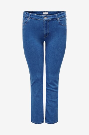 Only Carmakoma - Jeans carAlicia Reg Strt Dnm - Blå