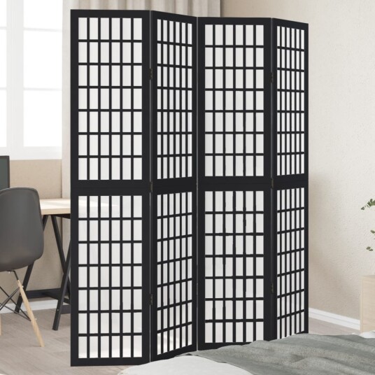  Romdeler 4 paneler svart heltre keisertre 8721012074668