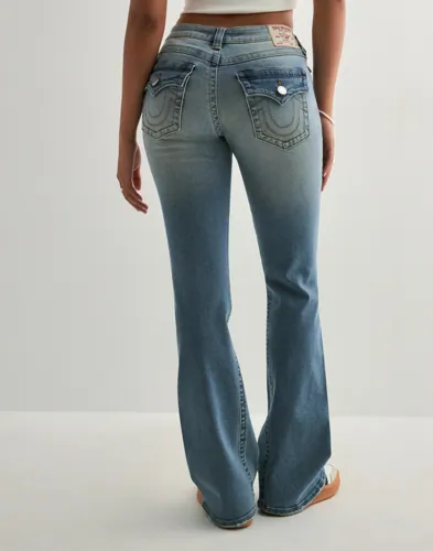 True Religion   Blå   Joey Low Rise Flare FLAP_