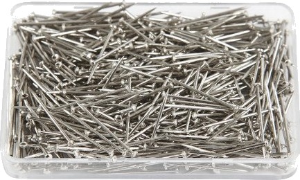 Diverse Knappenåle L: 16 Mm Tykkelse 0.65 Mm Sølv 35G 1 Pk 