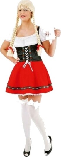 Orlob Karneval Sexy Dirndl Rød Og Sort