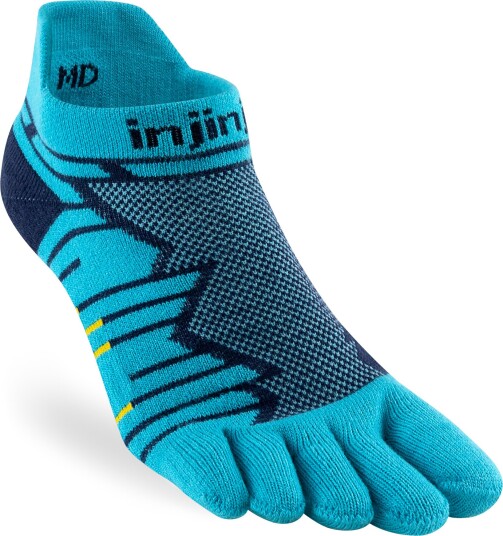 Injinji Men"s Ultra Run No Show Pacific Blue M 40.5 44
