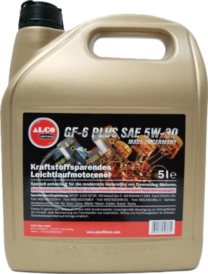 Motorolje ALCO FILTER GF-6 PLUS SAE 5W30 5L