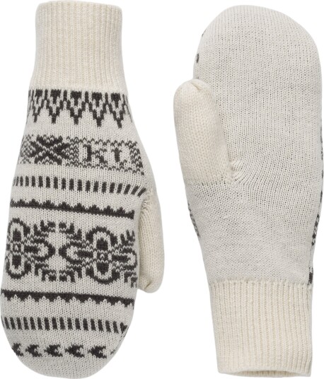 Kari Traa Women's Selma Knit Mittens Off White 7