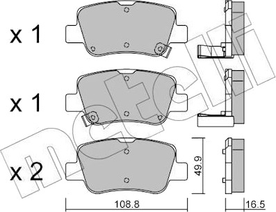 METELLI 22-0881-0 Bremseklosser