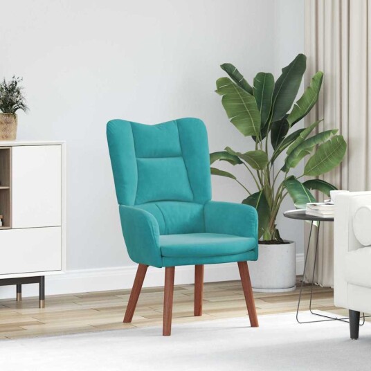  Avslappende stol Turkis 63 x 67 x 94 cm Fløyel