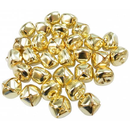 Infinity Hearts Bjeller Rasleklokker Gull 25 mm 30 stk
