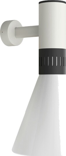 Cono Vegglampe Ø25 Hvit