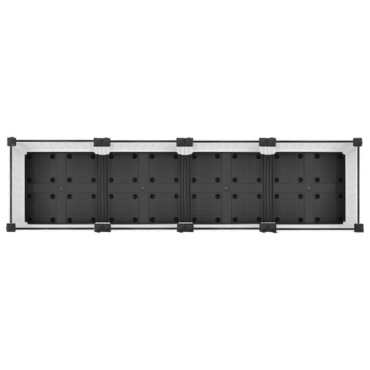 vidaXL Høybed 160x40x71 cm polypropylen