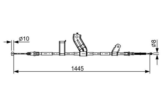 Bremsewire BOSCH 1 987 482 523