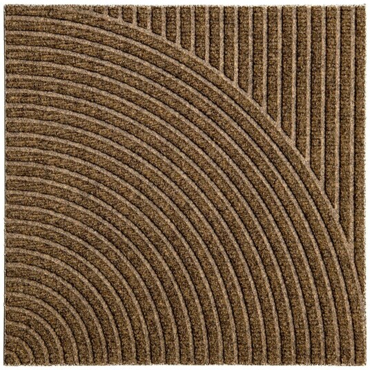 Heymat Zen Dørmatte 45x45 Cm Vertical & Circular   Dørmatter Pet Beige   1201