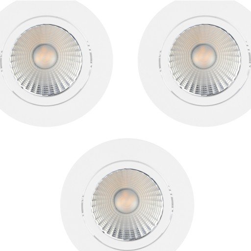 Nordlux Dorado downlight hvit 3 stk