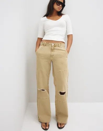 Nelly - Beige - Worker Jeans