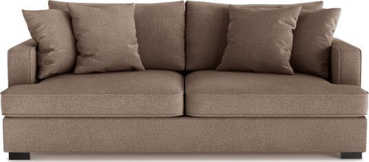 Rossita 3 seters Dyp Sofa i Stoff Brun