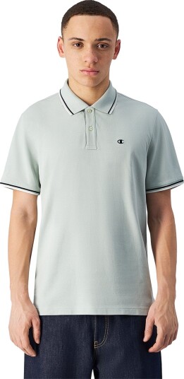 Champion Logo Pique Polo T skjorte Herre Grønn L
