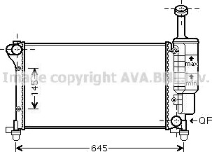 PRASCO FTA2335 Radiator motorkjøling