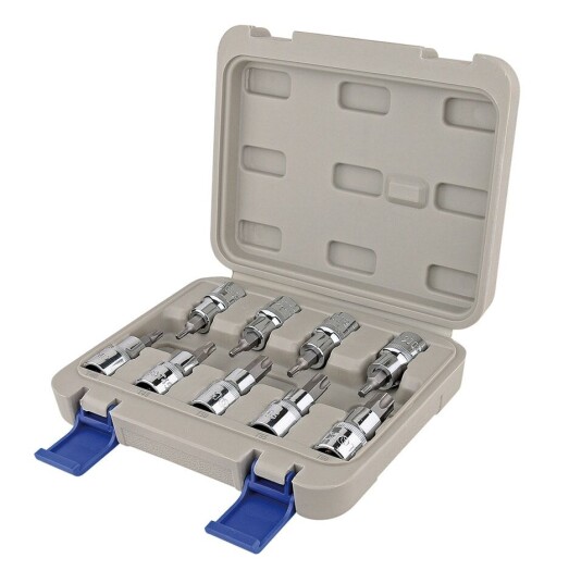 Irimo Bitshylser I Sett 1/2" Torx, 9 Deler T20-T60 Irimo Bitshylser I Sett 1/2" Torx, 9 Deler T20-T60