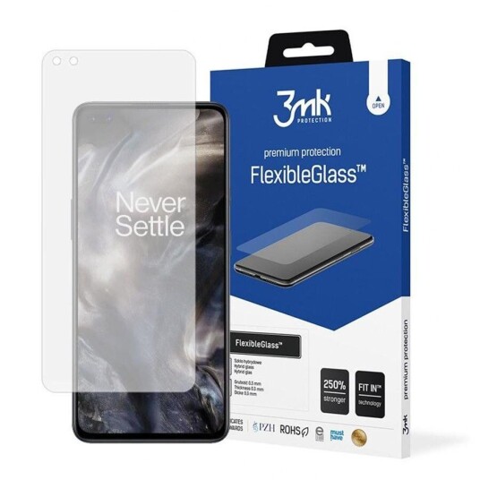 3MK OnePlus Nord 3mk FlexibleGlass Skjermbeskytter - Gjennomsiktig 3MK OnePlus Nord 3mk FlexibleGlass Skjermbeskytter - Gjennomsiktig