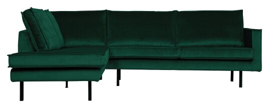 BePureHome Rodeo Sofa m/Venstrevendt sjese - Green Forest Velur