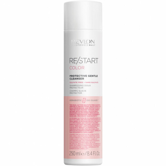 Revlon Restart Color Protective Gentle Cleanser 250 ml – Sulfatfri sjampo for sensitiv hodebunn og farget hår
