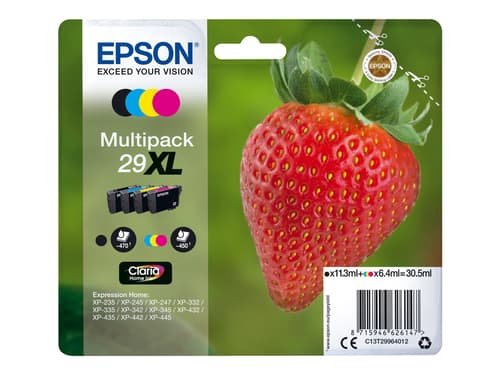 Epson Blekk Multipack (b/c/m/y) 29xl Claria - Xp-332