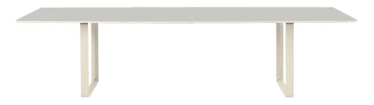 Muuto 70/70 spisebord 295 x 108 cm Grey linoleum-Plywood-Sand