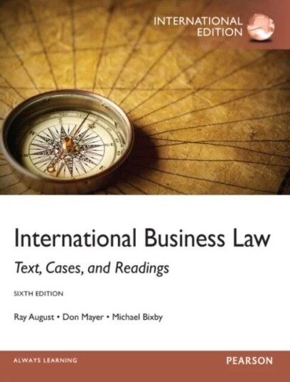 International Business Law Av Ray August, Don Mayer, Michael Bixby