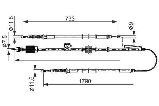 Bremsewire BOSCH 1 987 482 803