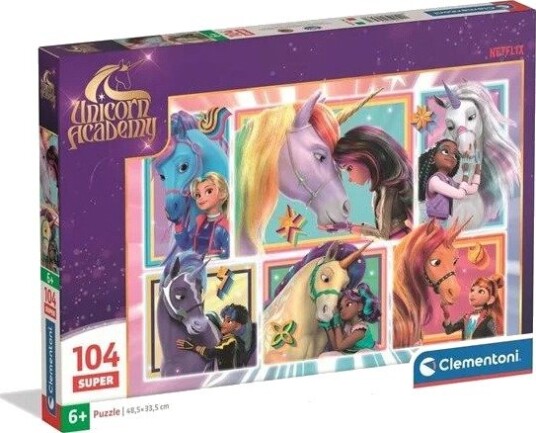 Clementoni Puzzle Super Unicorn Academy -3104 pieces 2D Puslespill