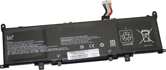 Bti Batteri Til Bærbar Pc Tilsvarer: Hp N70706-005 Litiumion 3-Cellers 4840 Mah 56 Wh N70706-005-BTI