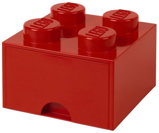 LEGO Oppbevaringsboks med Skuff 4 Rød LEGO Oppbevaringsboks med Skuff 4 Rød