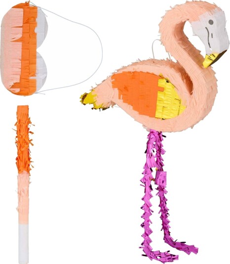 Rxs Pinata flamingo med kølle og maske 10050337