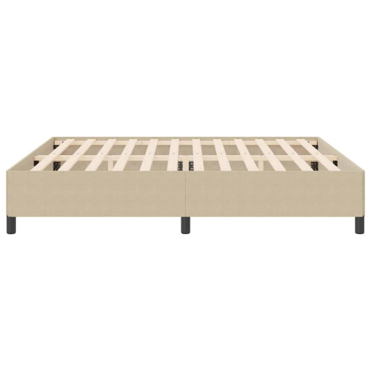 Sengestel Lys Grå 200x200 cm Corduroy Stoff