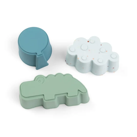 DonebyDeer Blue Silikoneforme 3-pak Happy Clouds