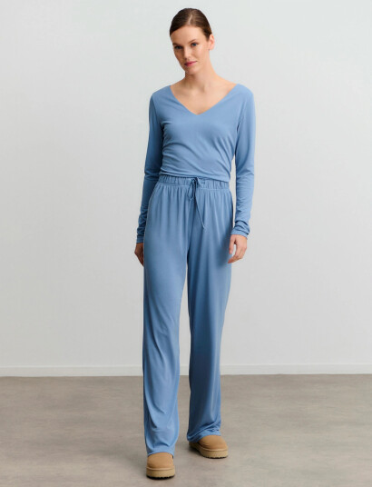 Rosemunde Rwelma Modal Mw Trousers - Blue - S