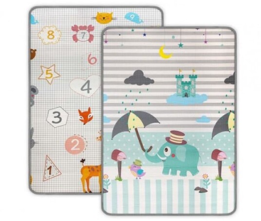 Milly Mally Rolled Foam Mat Kinder Digits and Elephant