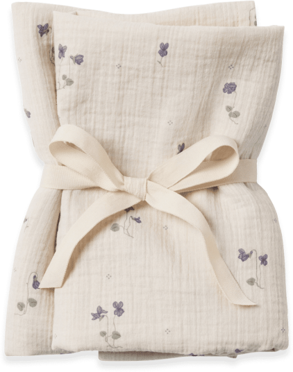 Garbo&Friends Viola Muslin teppe liten 2 deler 60x60 cm