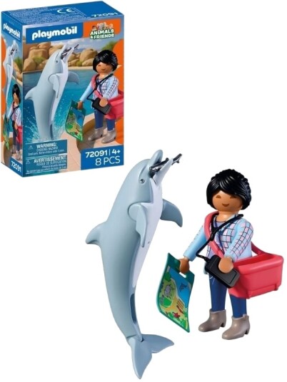 Playmobil Zoo Delfinfigur med Besøkende 72091 Playmobil Zoo Delfinfigur med Besøkende 72091