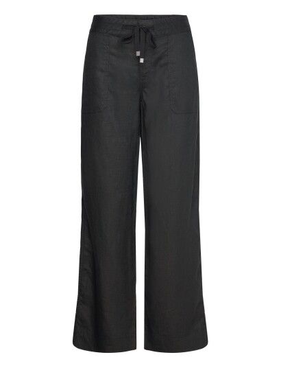 Lauren Ralph Lauren Linen Wide Leg Pant Black 40
