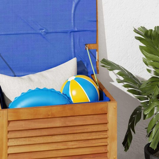 Putekasse med lameller 60x50x56 cm heltre akasie 365839