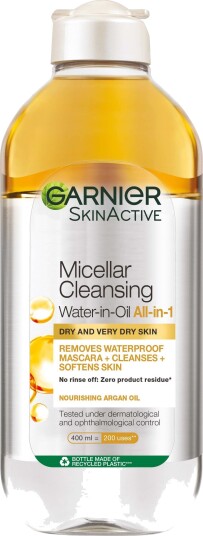 Garnier Hudpleie Garnier Micellar Cleansing Water In Oil 400ml Garnier Hudpleie Garnier Micellar Cleansing Water In Oil 400ml