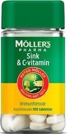 Møllers Pharma Sink & C vitamin 100 tabl.