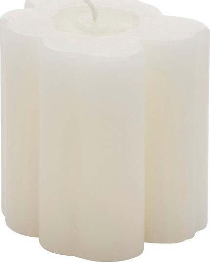 Marimekko Unikko Shape Candle 9 cm Hvit